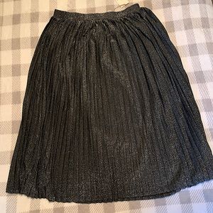 Sparkly Black Skirt - Calf length